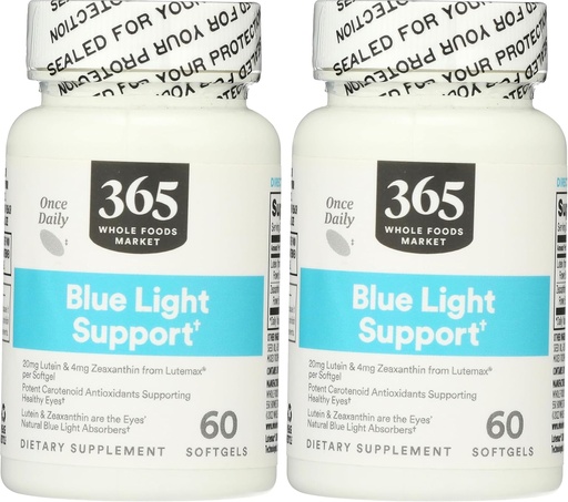 [BRSRAGT7BYCQOE3A] Whole Foods Market, Lutein 20mg Zeaxanthin, 60 Count (Pack of 2)