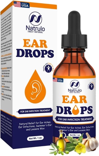 [BRSWYYLYCAJWOCI2] Natural Ear Drops for Ear Infection – Herbal Eardrops for Adults, Children & Pets – Soothes Discomfort, Ear Aches, Itchy Ears, Swimmer's Ear, & Loosens Wax – Kids Safe Ear Oil Made in USA
