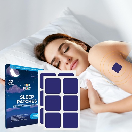 [BRSRAZL6DMOQ423J] Patches de sono profundo actualizados para adultos Extra Strength | Patches de axuda ao sono rápida para homes e mulleres | 100% ingredientes naturais, fácil de aplicar e pel amigablemente (Pack of 42)