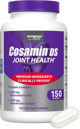 [BRSWIYQMDN5B2CY5] Nutramax Laboratories Cosamin® DS Joint Health Supplement with Glucosamine & Chondroitin for Men’s & Women's Joint Health, 150 Caplets