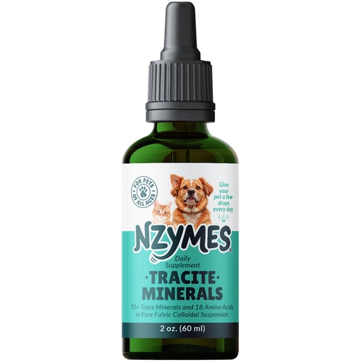[BRSW2ATYCUGWOHLP] Nzymes® Tracite Minerals for Pets - Fulvic Acid, Humic Acid, and Iron-Based Trace Mineral Drops and Amino Acids for ATP Energy, and Digestive Health - Made in the USA