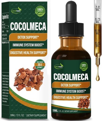 [BRSROCTYCMJQI23X] Cocolmeca Bark Vedel tilgad, Loodus Taimne ekstrakti täiendada keha Detox Cleanse toetust, immuunsüsteemi Boost ja seedetrakti tervist. Gotas de Cocolmeca 2oz