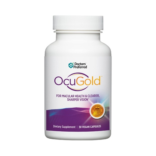 [BRSROAYECIIBYGYV] DOCTORS' PREFERRED Clinical-Grade OcuGold Eye Vitamins with Lutein and Zeaxanthin for Macula & Retina Health, Digital Eye Strain, Eye Fatigue and Visual Performance - 30 Vegan Capsules