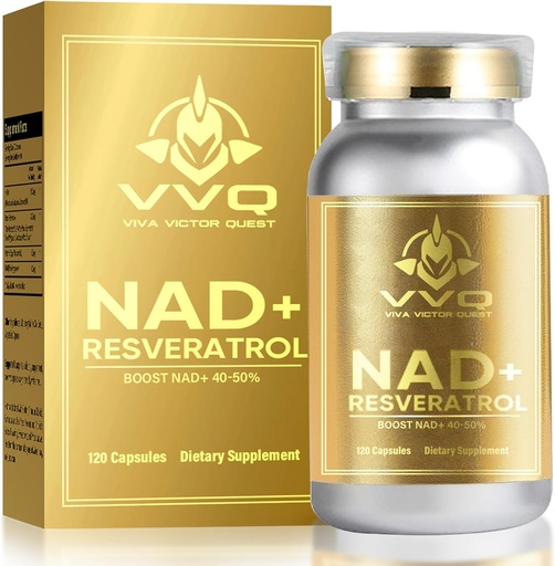[BRSRAFQZCF6WGC37] 120 Capsule NAD + Supplement 1000 mg - True NAD + & Resveratrol, NMN Alternativ for Anti-Aging