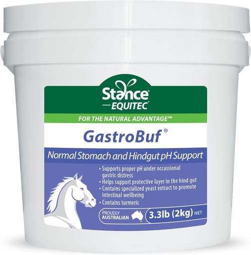 [BRSWYFQOCQGWEEQ7] Stance Equitec GastroBuf - Normal Stomach pH Support - Horse Supplement- Helps Support Protective Layer in The Bowel, Support Proper pH Under Occasional Gastric Distress, Contains Turmeric - 3.3 lb