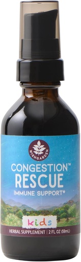 [BRSWIFIDOEBBCDQ7] WishGarden Herbs Congestion Rescue Immune Support for Kids - Plant-Based Immune Support and Decongestant w/Elderflower, Wild Cherry Bark & Yerba Santa, Supports Upper & Lower Respiratory Systems, 2oz