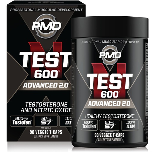 [BRSWIZQ2AF4B63TI] PMD Sports N-Test 600 Advanced Nitric Oxide Booster for Men - with Clinically Studied Testofen - Lean Muscle and Strength Gains with Estrogen Suppression (90 Veggie -Caps)