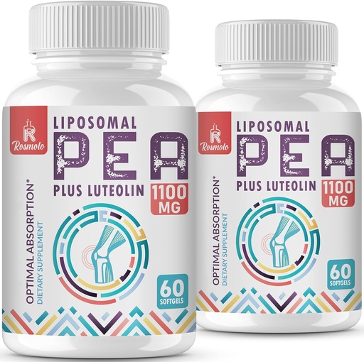 [BRSRMCABDMCAEEQ7] Liposomal Palmitoylethanolamide 1000のmg + Luteolin 100のmgのMicronizedのPea 99%高度に浄化される-高められた吸収およびBioavailability、120のSoftgels