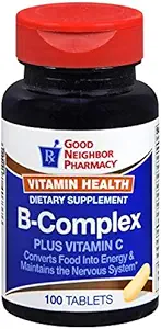 [BRSWI2QZBIDA22DY] GNP Vitamin Health B-Complex Plus Vitamin C (100 Tablets)