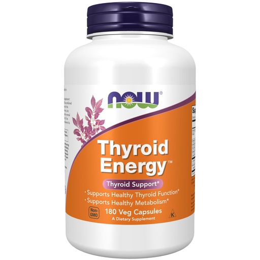 [BRSWIYADBUGB63DA] NOW Foods Supplements, Thyroid Energy™, Iodine and Tyrosine plus Selenium, Zinc and Copper, 180 Veg Capsules