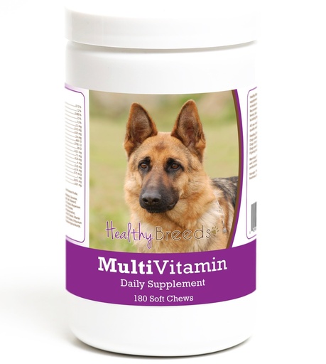 [BRSWGFA2B4IQG2YU] Healthy Breeds German Shepherd Multivitamin Soft Chew for Dogs 180 Count
