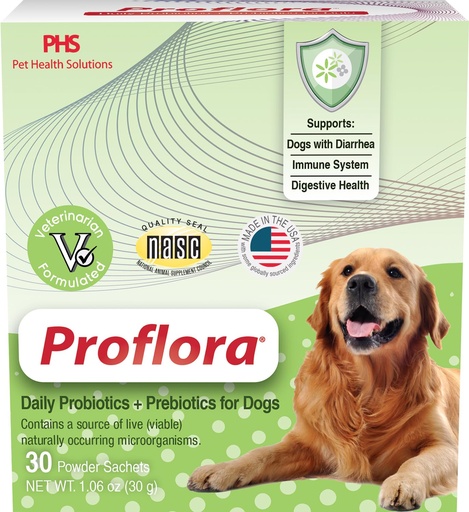[BRSWIHD4CYHQ2HDC] Daily Probiotics and Prebiotics for Dogs, Supports Digestive Health and Immune System, 30 Powder Sachets, 1.06 oz (1-Pack)