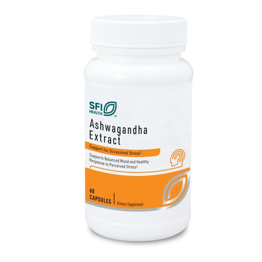 [BRSWIGA7DINA2YLK] SFI Health Klaire Labs Ashwagandha Extract 300mg - Ashwagandha Supplement to Promote Memory, Cognitive Function & Healthy Stress Response - Hypoallergenic Ashwagandha Root Extract (60 Capsules)