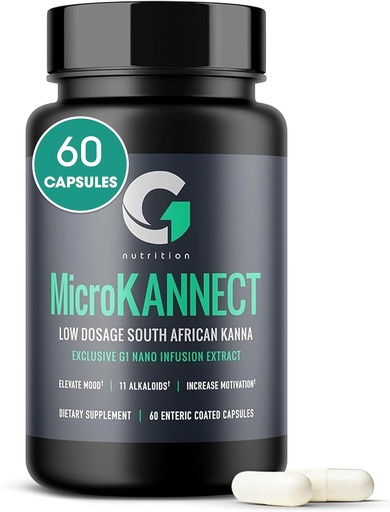 [BRSRAYL7OICQGFY7] Micro Kannect Capsules with 3% Kanna Alkaloid| Elevates Mood, Boosts Energy Levels, Enhances Mental Clarity | Sceletium Tortuosum Daily Supplements for Men & Women 60 Servings
