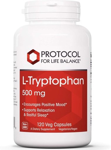 [BRSWIYILOUDWO3Q7] Protocol for Life Balance - L-Tryptofaani 500 mg - 120 Veg kapselia
