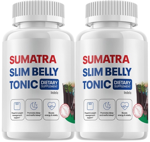 [BRSROBA3OECAA33X] (2 Pack) Sumatra Slim Belly Tonic - Slim Belly Dietary Supplement, Sumatra Slim Belly All-Natural Pills, Sumatra SlimBelly Reviews (120 Capsules)