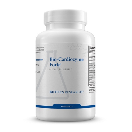 [BRSWGFARCEPB4ADA] Biotics Research Bio Cardiozyme Forte Healthy Heart Multivitamin, Broad Spectrum Formulation Designed to Support Cardiovascular Health and Function, Powerful antioxidant Support 360 Capsules