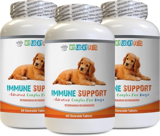 [BRSWGBA2BMHGGHIY] standardní procesní imunitní podpora pro psy - DOG IMMUNE PODPORA - OVERALL ZDRAVOTNÍ A WELLNESS BOOST - ANTIOXIDANT - LIVER ZDRAVOTNÍ - Imunitní organická houbová směs pro psy - 3 láhve (180 lékovek)