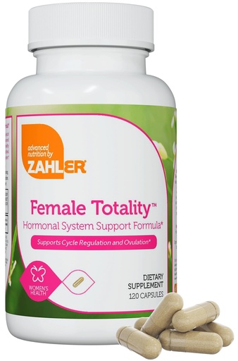 [BRSWYZD3AQJR6CTA] Zahler Female Totality, Fertility Supplements for Women, Fertility Prenatal Vitamins, Certified Kosher, 120 Capsules