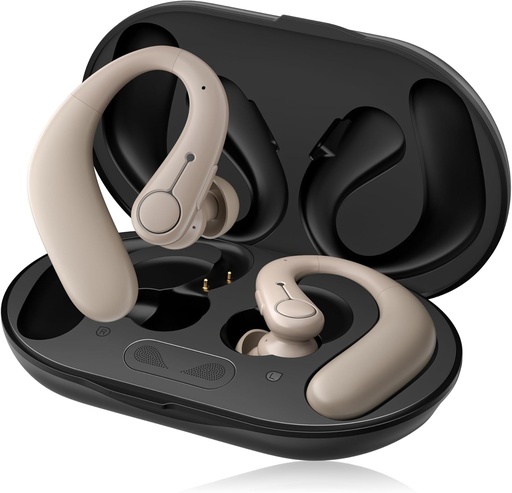 [BRSRAEL7BEFAI23D] Hearing Aids, Hearing Aids for Seniors with Bluetooth, Rechargeable Hearing Aid with Noise Cancellation, 5-Level Button Volume Control, OTC Hearing Amplifier for Moderate Hearing Loss, Clear Sound