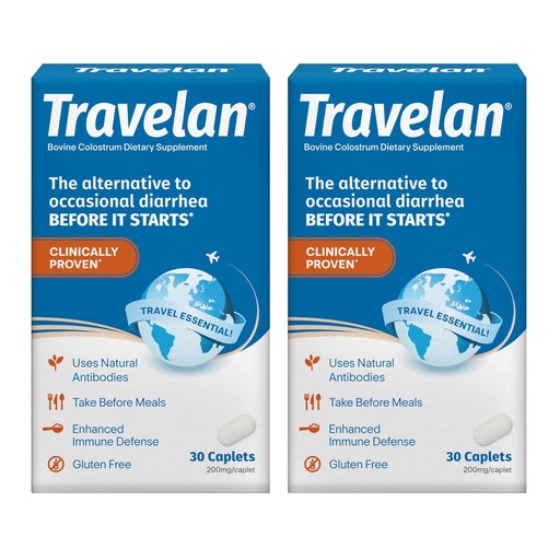 [BRSROAQTBUIGMAA6] Anti Diarrhea Pills Help Prevent Traveler’s Diarrhea Before It Starts, Clinically Proven, Travel Essentials, Drug-Free Colostrum, Natural Digestive and Immune Support Supplement, 60 Count
