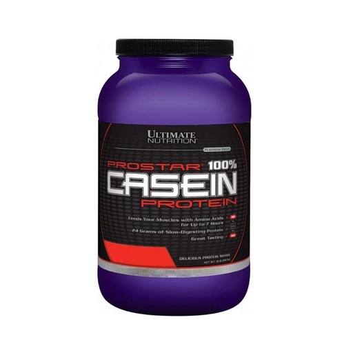 [BRSWIHA2BUEBQCT2] Ultimate Nutrition Prostar Micellar and Hydrolyzed Casein Protein Powder - Fat Free Overnight Muscle Growth and Recovery with BCAAs, 2 Pounds, Strawberry
