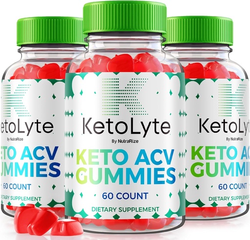 [BRSRAZ35AF6AM2T5] NutraRize (Pack of 3 KetoLyte Keto ACV Gummies, Advanced Formula, Keto Apple Cider Vinegar 1000MG Supplement, All Natural Keto ACV Vitamins, Official Keto Lyte Reviews (180 Gummies)