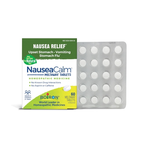 [BRSW2AAKOQIWKDLO] Boiron NauseaCalm Relief for Upset Stomach, Nausea, and Vomiting Due to Stomach Flu, Overindulgence, or Motion Sickness - Non-Drowsy - 60 Count