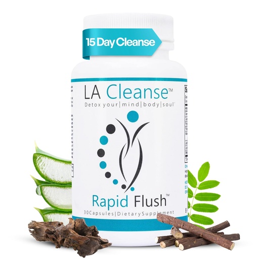 [BRSWGYYZPMOWEFLD] 15 Day Cleanse and Detox - Rapid Flush 15 Day Gut Cleanse for Detox, Colon Cleanse, Gut Support - Enhance Digestion with Cascara Sagrada, Senna Leaf, Psyllium Husk - Capsules 30 Count