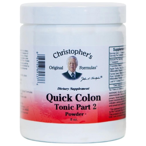 [BRSWIYQ5CICRUCDY] Christopher's Original Formulas Quick Colon #2 Powder – 8 oz Herbal Supplement – Digestive & Colon Support Formula