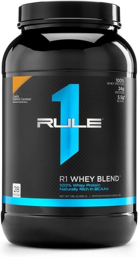 [BRSWGZDYOAIRGYLV] כלל 1 חלבונים R1 Whey בלנדר, 28 משרתים, מלחים בקלות קראמל