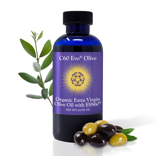 [BRSWYFAOOZ6GY3T6] Pure Carbon 60 ESS60 in All-Natural Extra Virgin Olive Oil, All-in-One Sleep Supplement, Antioxidants Supplement and Energy Supplement for Overall Wellness, Flexibility, Youthful Glow, 8 oz