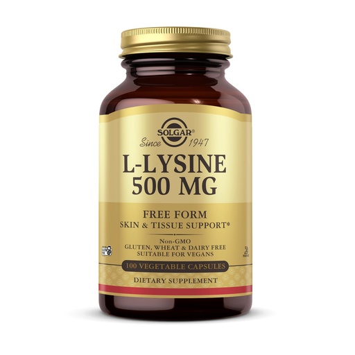 [BRSWIY37BBYQK232] Solgar - L-Lysine 500 mg Vegetable Capsules Count