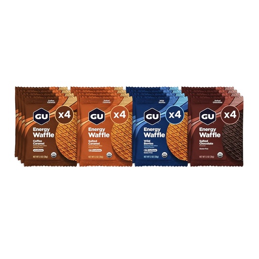 [BRSWECQKA57BMFA3] GU Energy Stroopwafel Variety Pack Sport Nutrition Waffle, Kofeiin Kaasas ja Kosher Dairy, On-The-Go energia iga treeningu, 16 Count