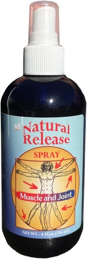 [BRSRMCT6AADWAEY6] Natural Release Muscle & Joint Spray for People - for Sore Back / Knees / HIPS, Night Cramps, Aches, Strains, Discomfort - Fast Action, mentol Free (8 oz)