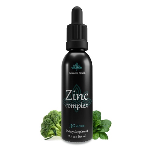 [BRSW2GIEOV6WAYLB] Zinc Complex - 30 Servings, 2oz, Peppermint Flavor, Vegan Liquid Ionic Zinc Sulfate Drops Plus Trace Minerals for Daily Immune System Support