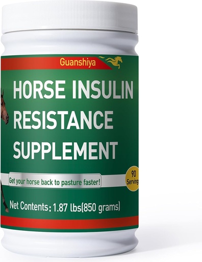 [BRSRAHATOYCRMFAU] Insulinresistenssupplement for heste - Horse Laminitis Treatment - Natural Laminitis Herbal Powder for Sore Feet & Kronisk Laminitis, 1, 87lb (90- Day Supply)