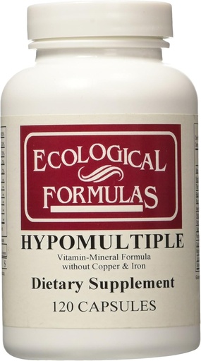[BRSWIYTYO4HRW3LA] Recherche cardiovasculaire Hypomultiple Vitamine-Formule Minérale Capsules, 120 Nombre