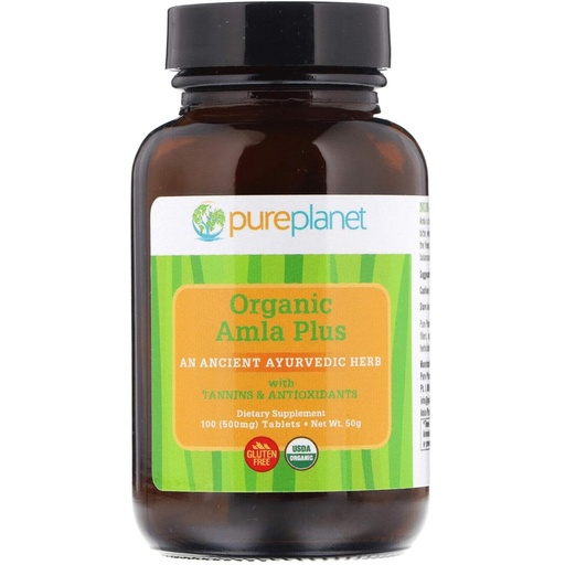 [BRSWK2YQO4BQOADK] PURE PLANET Organic Amla C Plus, 100 CT