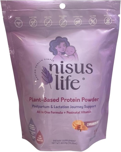 [BRSRAYYNBYIGYAA4] Postpartum & Lactation Journey Protein Powder (16.35 oz, Cinnamon Bun)