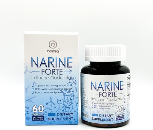 [BRSROZQBAAHRQDQ2] Asma Narine Forte Colon Health Probiotic Supplement 60 Veg Capsules