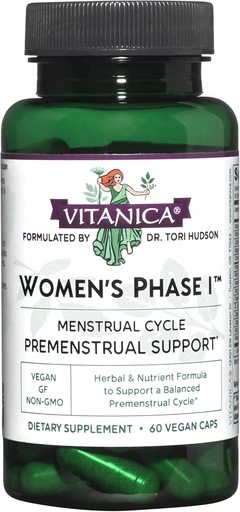 [BRSWIYIDBQPWIC34] Vitanica Női fázis I, Premenstrual Support, Vegan, 60 kapszula