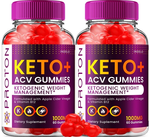 [BRSROBAFOAIAGGY7] (2 Pack) Proton Keto ACV Gummies Advanced, Proton Keto + ACV Gummies 1000mg, Protein Apple Cider Vinegar Gummy Proton Gummies Reviews, Proton Keto+ACV Vitamin B12 (120 Gummies)