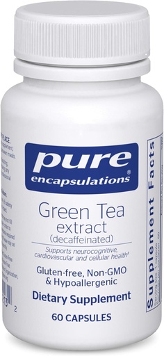 [BRSWIY37BV6WCDD4] Encapsulations pures Extrait de thé vert (décaffeiné)