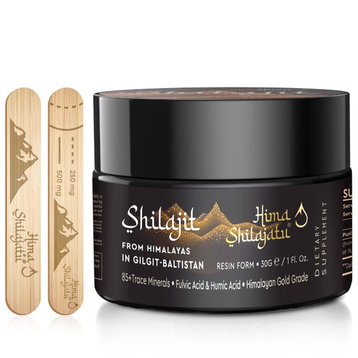 [BRSW2AQNDNYQM3TX] Hima Shilajatu Shilajit Purest Himalayan Organic Shilajit Resin - Gold Grade 100% Purity Shilajit with Fulvic Acid & 85+ Trace Minerals Complex for Energy & Immune Support, 30 Grams (2 Months Supply)