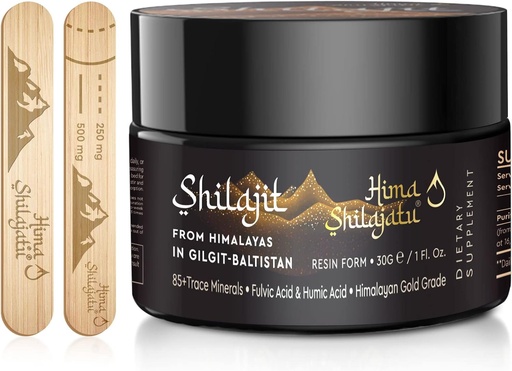 [BRSW2AQNDNYQM3TX] Shilajit Purest Himalayan Organic Shilajit Resin - Gold Grade 100% Purity Shilajit with Fulvic Acid & 85+ Trace Minerals Complex for Energy & Immune Support, 30 Grams (2 Months Supply)