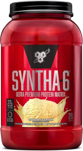 [BRSWIHALO54WIEQ7] BSN SYNTHA-6 Proteína - Crema de Hielo de vainilla 3 libras.