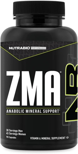 [BRSWGFIHCUFG2YDA] NutraBio ZMA συμπληρώματα για άνδρες & γυναίκες - ψευδάργυρος συμπληρώματα μαγνήσιο για την υποστήριξη επίπεδα ορμονών -ύπνος- μυών αποκατάστασης-ανοσότητα υγεία 90 κόμης