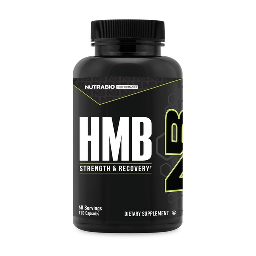 [BRSROFIZCAMRMFAZ] NutraBio HMB Supplement, Amino Acid, 1000mg, 120 Capsules