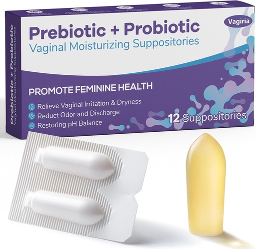 [BRSROGIYBB5AM3A7] Vaginal Probiotic Supportation, Prebiotic Infused with Hyaluronic Acid, Tea Tree, and Vitamin C & E, pH Saldo Dukung Formula Fights Dryness, Odor and Discomfort, Restore Feminine Health (12 Counts)